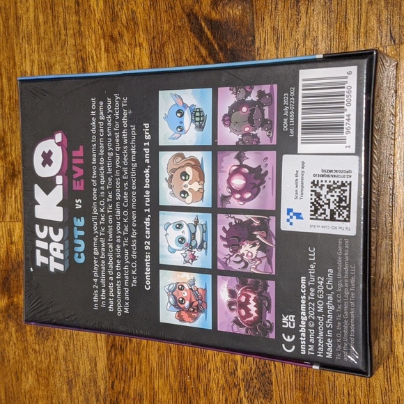 Sealed Unstable Games - Tic Tac K.O. : Cute vs. Evil Base Game - Picture 3 of 4